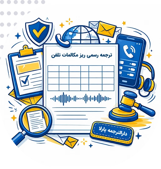 ترجمه رسمی ریزمکالمات تلفن